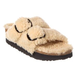 Birkenstock Papillo Arizona Big Buckle Slide Shearling Sandal